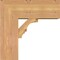 Ekena Millwork Balboa Block Smooth Bracket w/ Offset Brace, Western Red Cedar, 7 1/2"W x 18"D x 18"H BKT0806X18X18BOA05SWR - alternate 4